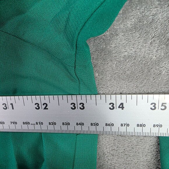 Womens Catherines Green Tunic Top Black Embellished Panel & 3/4 Sleeves Size 5X - Picture 5 of 8